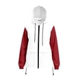 thumbnail image 4 of SuTry Women's Jacket, Color Block Long Sleeve Windbreaker, Waterproof Hooded Zip Up Outdoor Coat with Pockets, Travel Hiking Essential Layer, 4 of 7