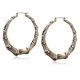thumbnail image 1 of Metal Hoops Women's Bamboo Hoop Earrings, Gold, One Size------Product code 60835, 1 of 3