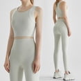 thumbnail image 2 of Traje de yoga Chuandun para mujer, moda de otoño, secado rápido, ropa deportiva para correr, traje de fitness con tapete para el pecho, 2 of 4