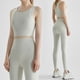 thumbnail image 2 of Traje de yoga Chuandun para mujer, moda de otoño, secado rápido, ropa deportiva para correr, traje de fitness con tapete para el pecho, 2 of 4