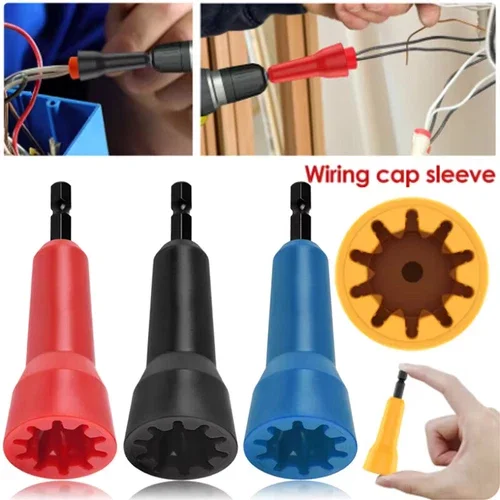 3X Wire Stripping&Twisting Tool Electrical Drill Wire Stripper Cable Nut Twister