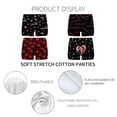 thumbnail image 3 of Women And Men Valentine's Day Printing Plus Size Boxer Underpants Mid High Waist Underwear Underpants, 3 of 5