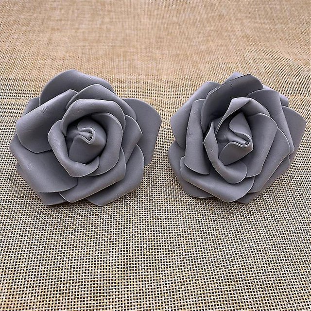 100 Uds 7cm cabeza de flor de Rosa Artificial Diy Real Touch 3d cabezas de flores de espuma de Pe