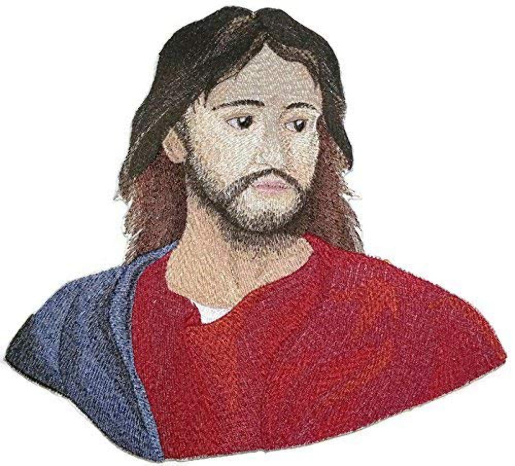 BeyondVision Custom and Unique Jesus of Nazareth Embroidered Iron on/Sew Patch [8" 8"]