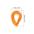 thumbnail image 2 of Acrylic Link Rings, 35mm Quick Linking Clips Hooks for DIY Orange 100Pack, 2 of 5