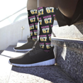 thumbnail image 4 of Blue Stockings 67 Cute Printed Socks Baseball Socks, 4 of 5