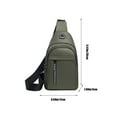 thumbnail image 3 of Fnochy Back to School Crossbody Small Sling Backpack Sling Bag for Women Men, Chest Bag Daypack Crossbody for Travel Sport Running Hiking, 3 of 8