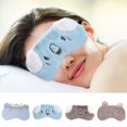 thumbnail image 2 of Coofit Sleep Mask Soft Cute Cartoon Plush Sleep Eyeshade Eye Sleep Cover Eye Mask, 2 of 10
