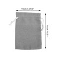 thumbnail image 2 of Unique Bargains 2 Pcs Portable Drawstring Bag Gray Cotton Cloth, 2 of 5