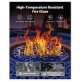 thumbnail image 3 of Fire Glass for Fire Pit, 20 LBS Cobalt Blue, 3/4 Inch Reflective Fireplace Rocks, Smokeless Firepit Glass Beads, High Luster Stone for Indoor & Outdoor Use, 3 of 6