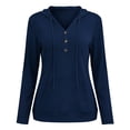 thumbnail image 5 of BRGZLK Womens Sun Shirts UPF 50+ Rash Guard 2026 Casual Fahsion UV Protection Quick Dry Hoodies Workout Athletic Tops with Pockets Summer Comfy Loose Fit Clothing Navy XXL, 5 of 5