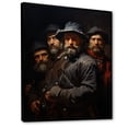 thumbnail image 2 of Designart "Night Watch A Masterpiece by Rembrandt I" Masterpiece Floater Framed Canvas Print, 2 of 7
