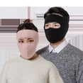 thumbnail image 2 of Máscara de protección auditiva para la frente de invierno para hombres y mujeres, para exteriores, a prueba de viento, a prueba de frío, transpirable, cálida máscara polar, 2 of 5