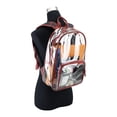 thumbnail image 3 of Eastsport Unisex 16" Success Clear Backpack, Red Camo, 3 of 7