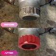 thumbnail image 2 of ALLTIMES 2PCS Oil Bath Hub Cap for EZ-Loader Boat Trailer, CNC Aluminum Oil Filler Caps W/O-Ring Fit 10" 5 Lug Hub and Drum, 250-034388, 2 of 9