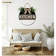 thumbnail image 5 of Front Door Porch Decorations Kitchen Door Hanging Sign 11 inch Wooden Wall Sign, Rustic Holiday Wreath Decor for Front Door Porch Home Window Wall Farmhouse Decorations, 5 of 5