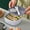 Gray-25oz, variant on TUITOONM Green Leak Proof Divided Lunch Box, 25 fl oz Microwave Safe Compartment Food Container with Secure Lid for Meal Prep and Portion Control