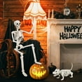 thumbnail image 6 of LzyK 2pcs Posable Skeleton & Dog Skeleton – Halloween Skeleton Decorations Indoor Outdoor, Skeleton Halloween Decor for Party, 6 of 8