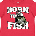 thumbnail image 4 of Inktastic Born to Fish Boys or Girls Toddler T-Shirt, 4 of 5