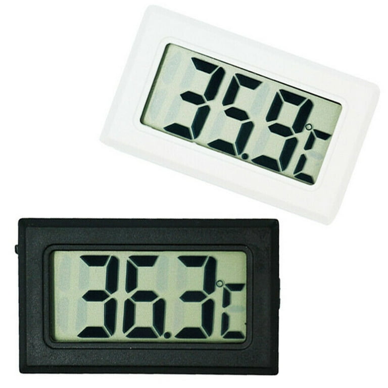 Mini Thermometer Hygrometer, Built-in Lcd Digital Humidity Meter Gauge  Monitor With External Probe For Incubators, Brooders, Reptile Tank,  Aquarium, T