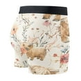 thumbnail image 3 of joogoo Mens Boxer Briefs Cute Highland Cows Soft Underwear Stretch Trunks 2XL, 3 of 7