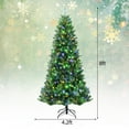 thumbnail image 2 of Gymax 8 FT Pre-lit Artificial Christmas Tree Hinged Xmas Tree w/ 9 Lighting Modes, 2 of 10