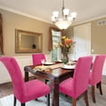 thumbnail image 4 of Funda de Silla de Comedor Desmontable y Elástica PiccoCasa, Fucsia, 4 of 7