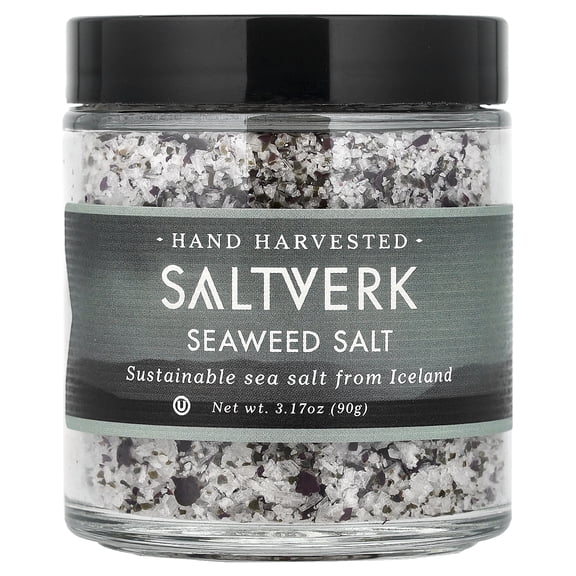 Saltverk Seaweed Salt, 3.17oz of Handcrafted Icelandic Sea Salt