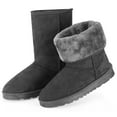 thumbnail image 6 of Imountek Waterproof Women Snow Boots Mid-Calf Classic Winter Boots with Warm Lining, Grey_5, 6 of 8