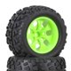 thumbnail image 3 of Neumáticos RC de 4 piezas, repuesto de actualización de llanta de rueda de neumático de goma para pieza todoterreno de carreras 1:10 Verde Sunnimix rc ruedas y neumáticos, 3 of 4
