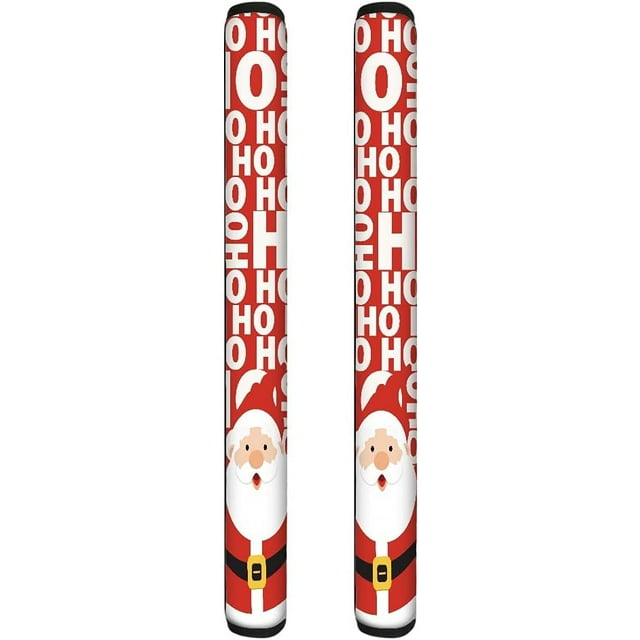 NETILGEN Refrigerator Door Handle Covers Christmas Red Santa Design Fridge Handle Covers 2Pcs Set Keep Your Kitchen Appliance Clean from Smudges, Food Stains