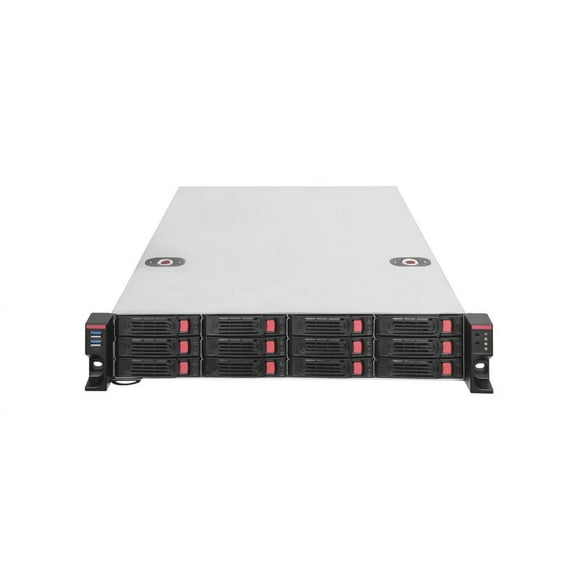 Silverstone RM22-312 2U 12-bay 2.5" / 3.5" HDD / SSD rackmount storage chassis with Mini-SAS HD SFF-8643 12 Gb/s interface