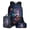 Painted Wolf Daisy Flower, variant on ZUXONGSY Splatter Painting Soccer Print Backpack Set for Kids Teens 17 Inches Bookbag Casual Daypack 3 In 1 Schoolbag With Lunch Bag Pencil Bag Set for Boys Girls