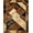 Brown, Pattern 1, variant on Flatwoven High Traffic Area Rug, Modern Abstract Chocolate with Gold Accents, Non Slip, Stain Resistant, Washable Area Rugs for Living Room, Bedroom(Brown, 3X5)