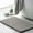 Gray, variant on KMMYS Solid Cotton Velvet Bathroom Rugs, Super Absorbent Thick Plush Non-Slip Floor Mat, Soft & Comfortable, Machine Washable, 15.74×23.62in
