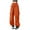 Orange, variant on GDREDA Womens Baggy Cargo Solid Color Pants Streetwear Hop Joggers Sweatpants Drawstring Casual Loose Wide Leg Trousers Comfy Pants