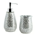 thumbnail image 6 of Better Homes & Gardens Glimmer Mosaic Glass Toothbrush Holder, Shiny Silver Grey, 6 of 7