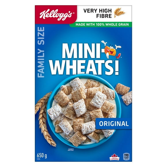Kellogg's Mini-Wheats! Céréales Originale Format Familial, 650 g 650 g