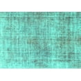 thumbnail image 1 of Ahgly Company Machine Washable Indoor Rectangle Abstract Turquoise Blue Modern Area Rugs, 4' x 6', 1 of 4