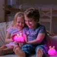 thumbnail image 3 of Luz nocturna de conejo, luz nocturna para bebé, luz nocturna recargable para niños, luz nocturna LED táctil para bebé, 3 of 5