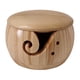 thumbnail image 2 of Recipiente de almacenamiento de de de 5.9 "Gancho para tejer Canasta de almacenamiento de lana forma forma forma para de Navidad Madera de pino con tapa perfecl Cuenco de madera para almacenamiento de hilo, 2 of 8