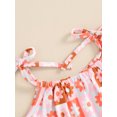 thumbnail image 5 of FEORJGP Toddler Baby Girl Sleeveless Jumpsuit 3M 6M 12M 18M 24M Kids One-piece Cami Romper Bandage Straps Floral Print Overalls Infant Newborn Loose Cn Cute Clothes Summer for Daily Vacation, 5 of 7