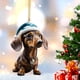 thumbnail image 4 of Adorno de perro de dibujos animados de Navidad, figuritas acrílicas para perros, decoración, suministros para fiesta en casa, 4 of 6