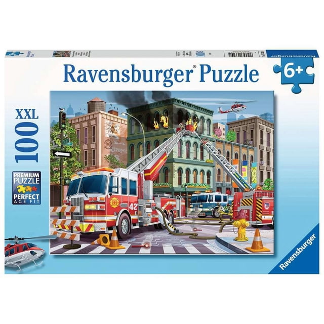 Rompecabezas Ravensburger Fire Truck Rescue 100 piezas