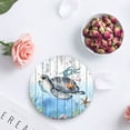 thumbnail image 4 of FMSHPON Ocean Sea Turtle Set of 8 Round Coaster for Drinks, Absorbent Ceramic Stone Coasters Cup Mat with Cork Base for Home Kitchen Room Coffee Table Bar Decor, 4 of 6