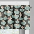 thumbnail image 5 of Ambesonne Wings Print Valance & Curtain, Love Sleeps on Clouds, 55"x45", Pale Blue Grey Peach, 5 of 7