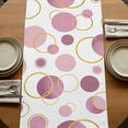 thumbnail image 5 of Table Runners 72 Inches Long Dress Scarves, Pin Polka Dots Farmhouse Kitchen/Dining Table Runner, Coffee Tablerunners, Modern Abstract Art 16x72 Inch, 5 of 9