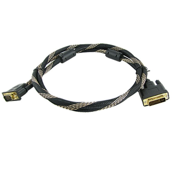 Unique Bargains PC Computer Male DVI-I to Male VGA Adapter Cable 1.45m