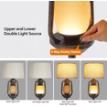 thumbnail image 2 of Farmhouse Floor Lamp with Night Light, Rustic Standing Lamps for Living Room, 2 of 8