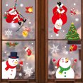 thumbnail image 1 of Decoración navideña Árbol de Navidad Ancianos Muñeco de nieve Copo de nieve Pegatina estática Combinación Decoraciones navideñas familiares Wmkox8yii  fhajkh3439, 1 of 9